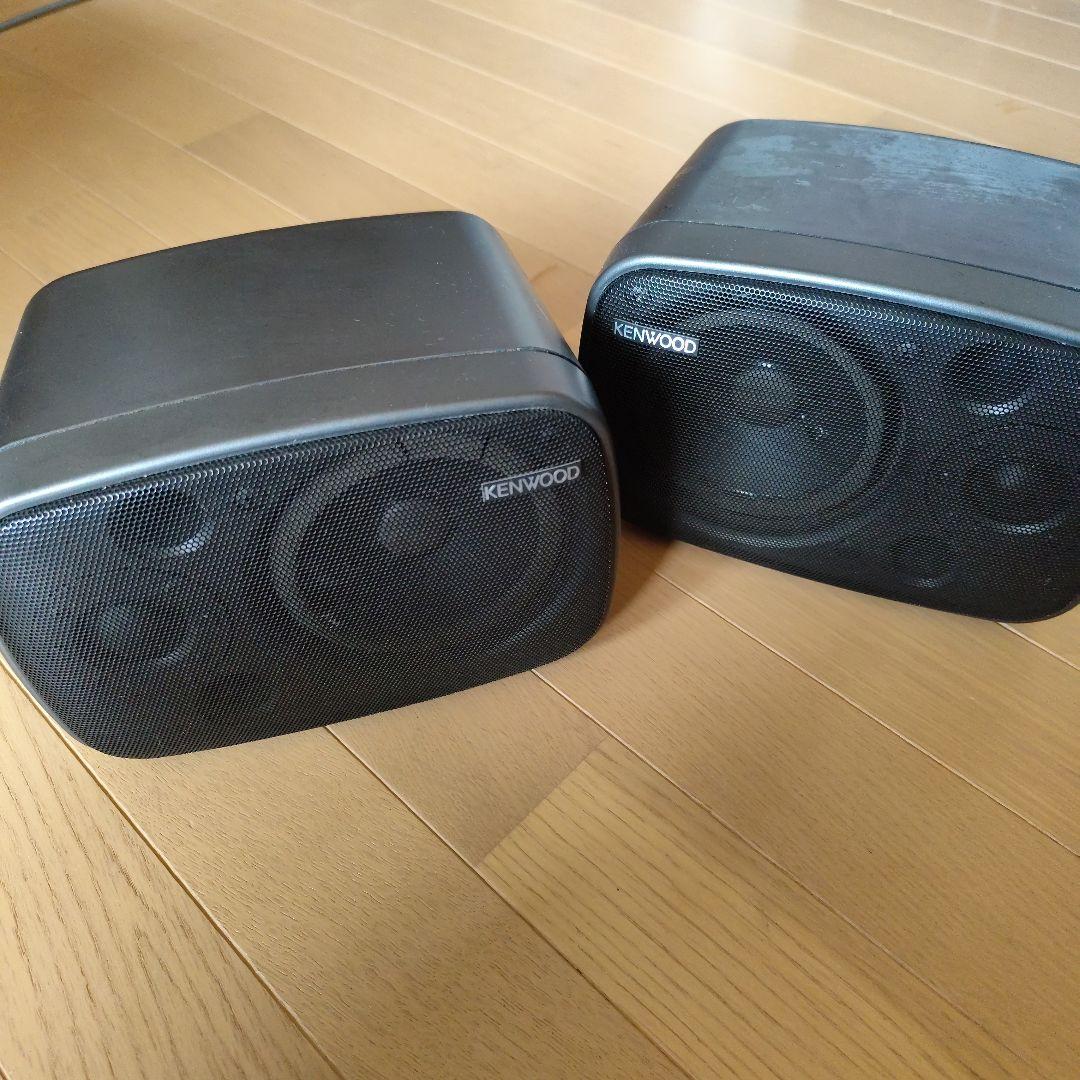 KENWOOD スピーカー 2個セット ブラック (ジャンク品)