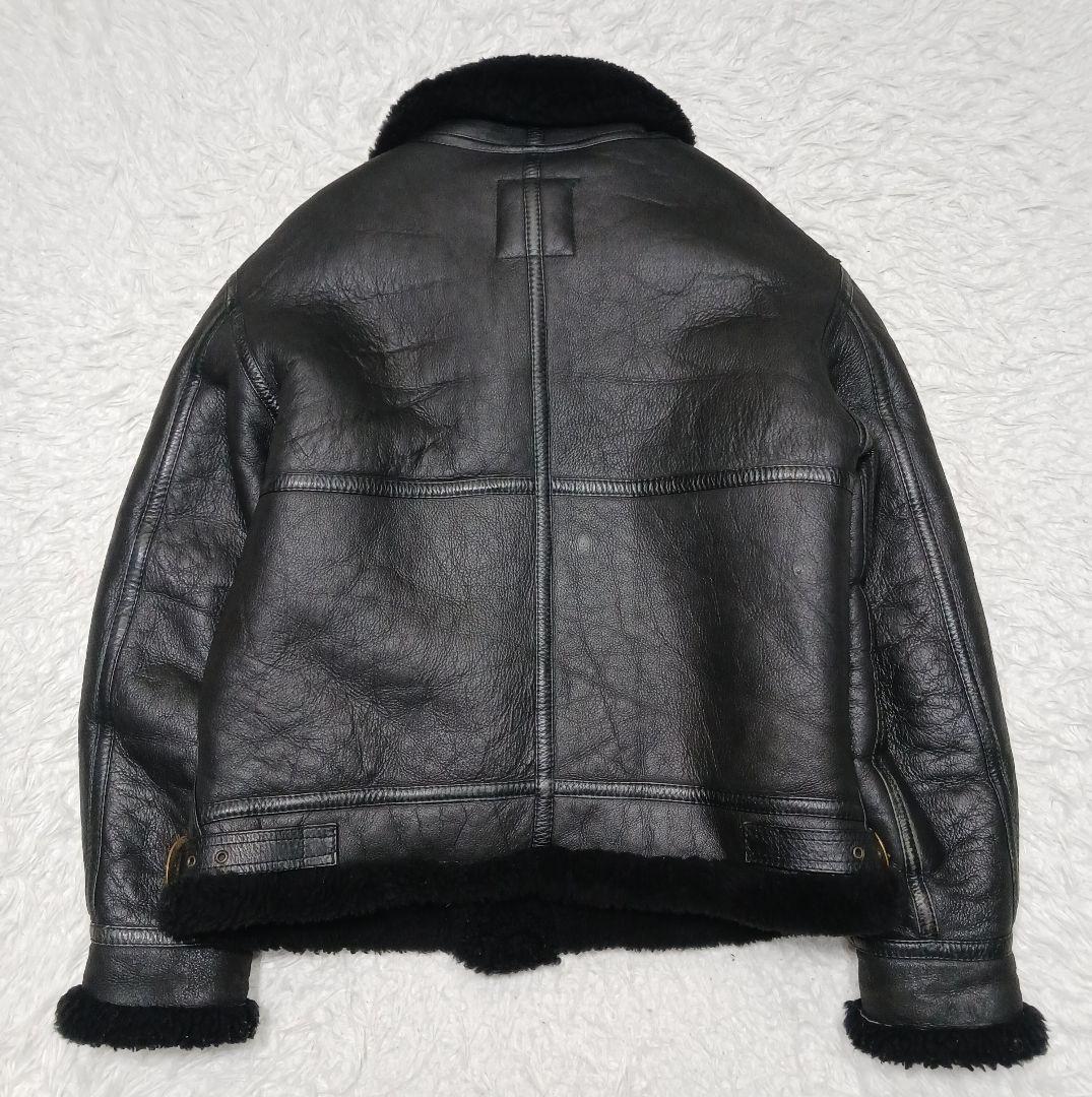 ✨希少サイズ42✨ハーレーダビッドソン　B-3 ムートン　フライトジャケット　黒