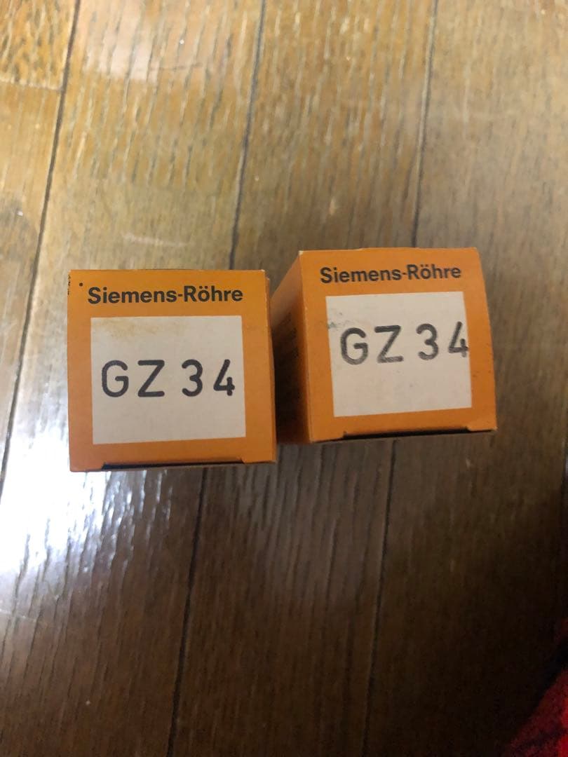 Siemens GZ34 真空管 2本セット箱付き