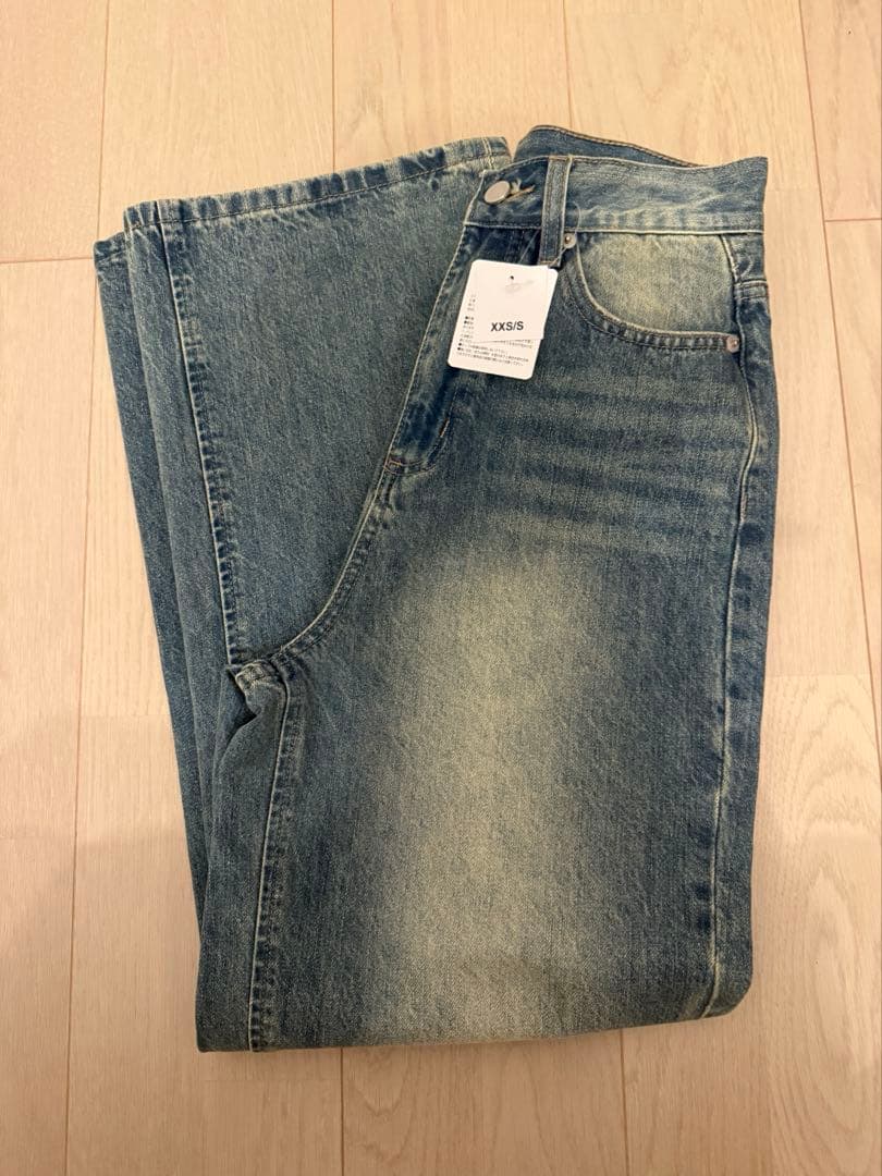 twwデニム 新品タグ付き XXS/S ヴィンテージブルー