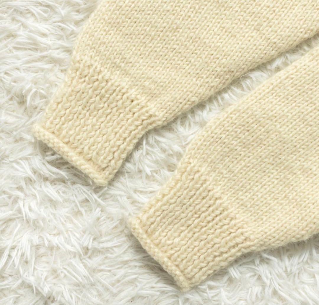 ビュルデサボン 24AW ネパールハンドニット ジグザグ求心 プルオーバー