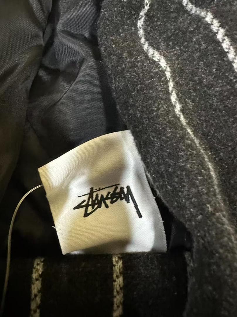 ジャケット・アウター Stussy x Nike Striped Wool Jacket