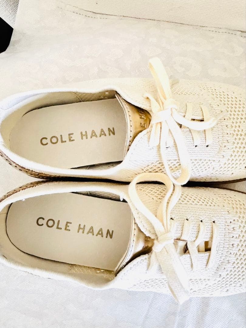 COLE HAAN プラットフォーム ・アイボリー☆極美品