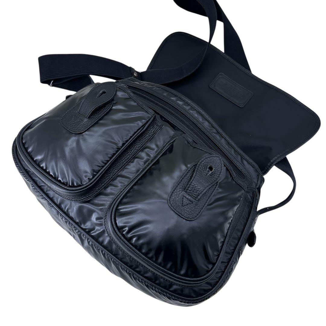 【希少サイズ】美品ハンティングワールド メッセンジャーバッグ ショルダーバッグ