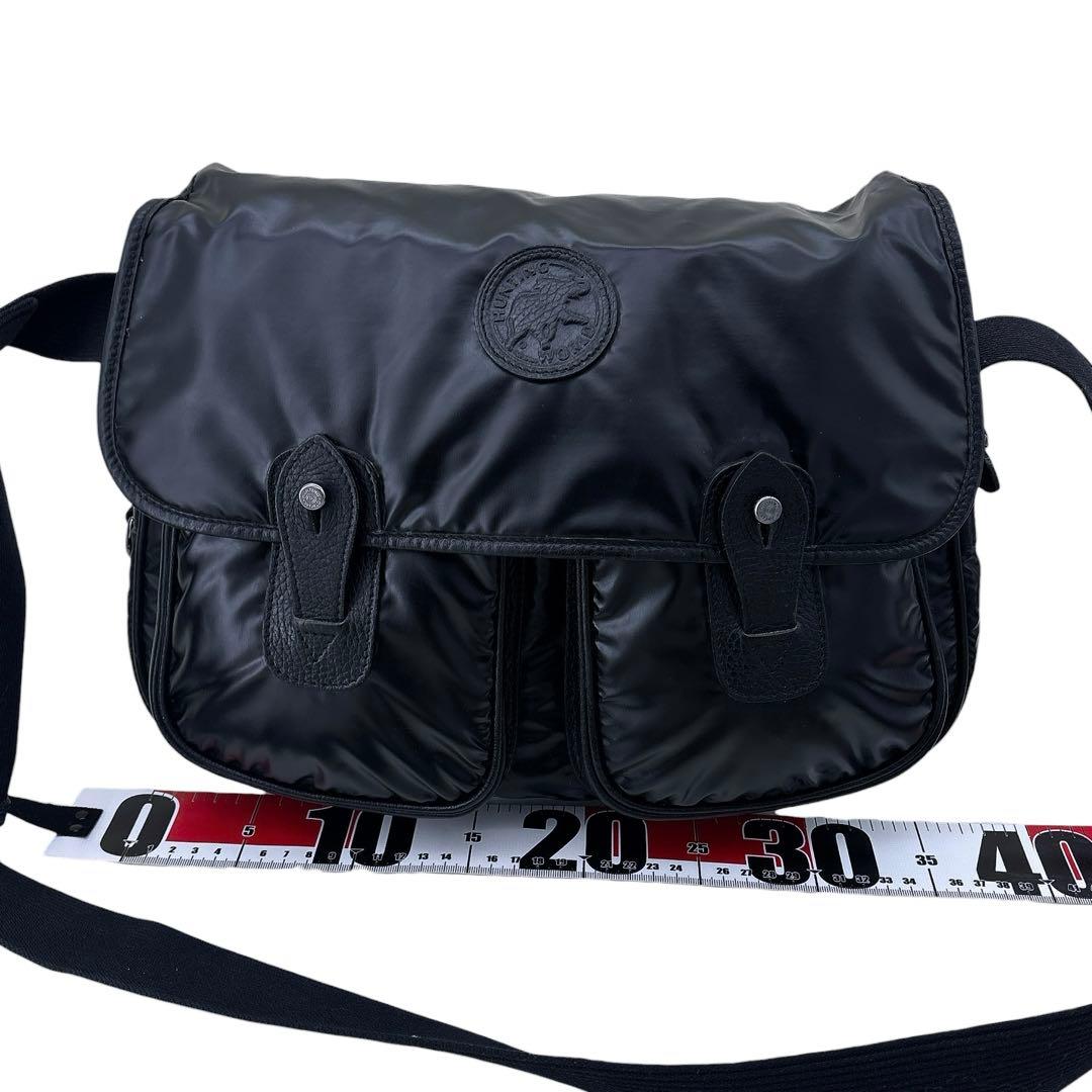 【希少サイズ】美品ハンティングワールド メッセンジャーバッグ ショルダーバッグ