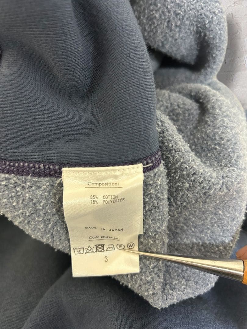 A.PRESSE アプレッセ Vintage スウェット ネイビー 3