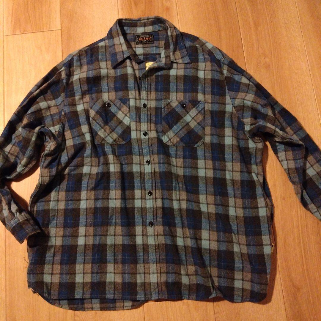 限定価格　ssz✖️BEAMS PLUS チェックネルシャツ　M　美品