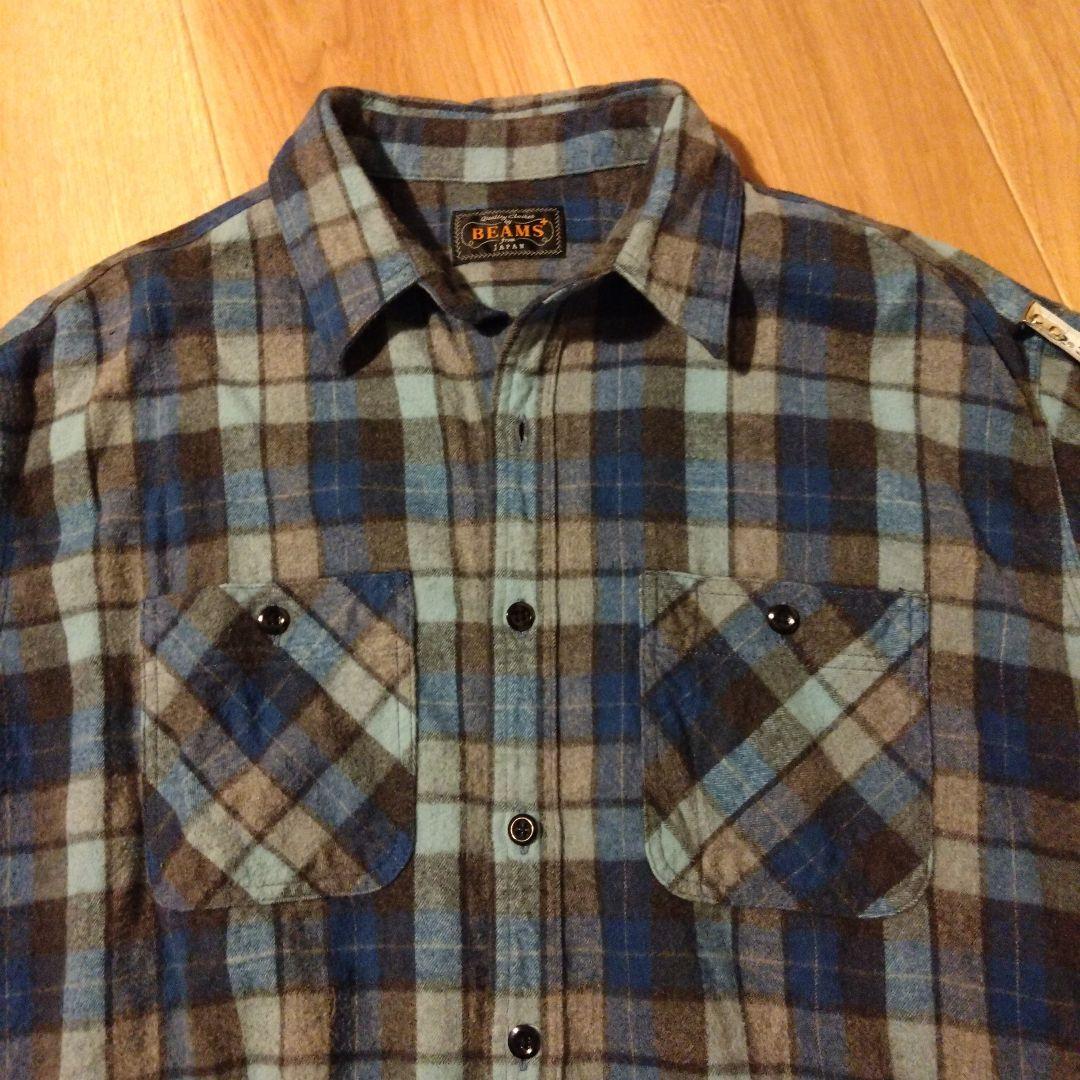 限定価格　ssz✖️BEAMS PLUS チェックネルシャツ　M　美品
