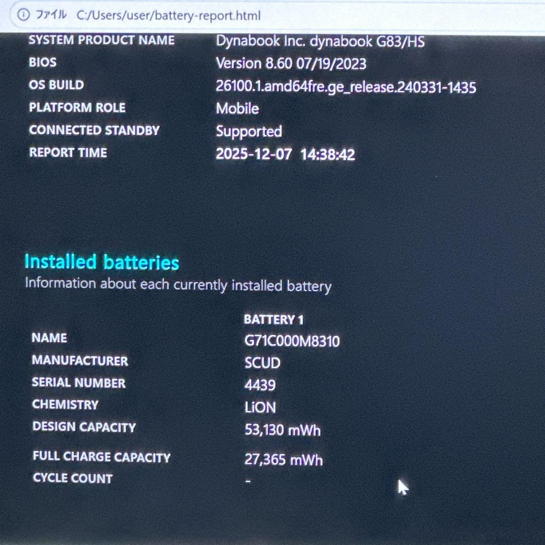 11世代【512GB G83/HS★16GB】13インチ ノートパソコン 632