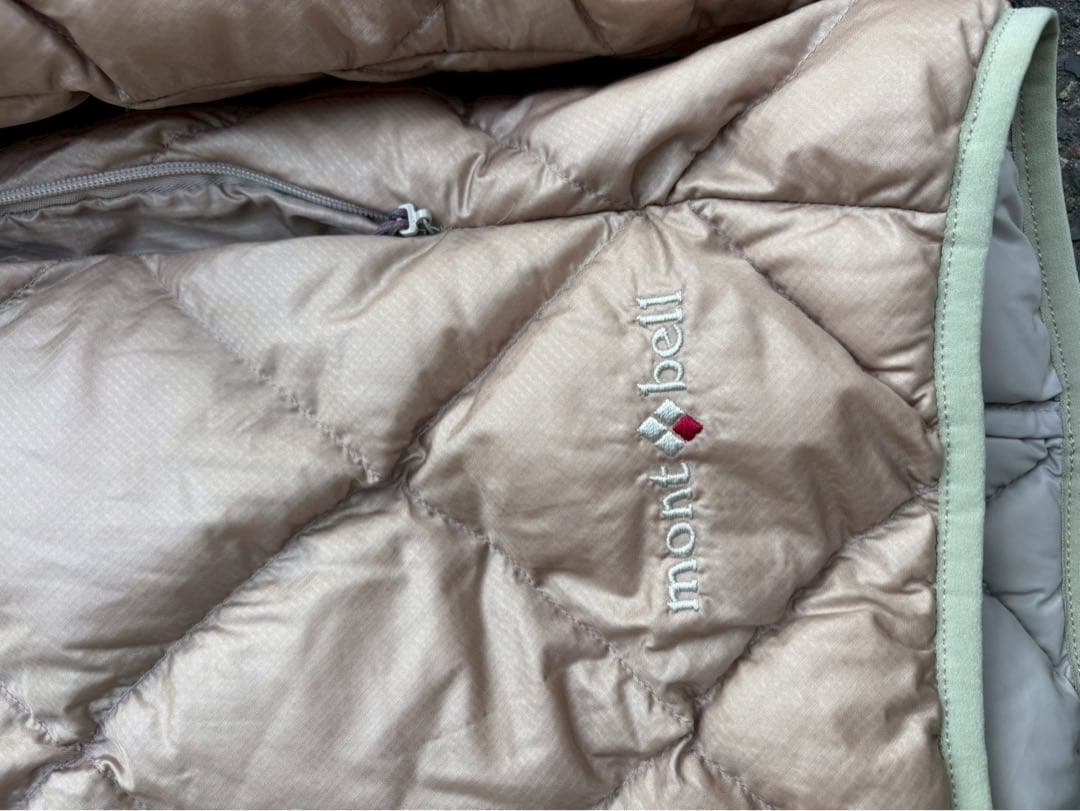 モンベル　800FP ライトアルパイン　ダウン　フード　キルティング