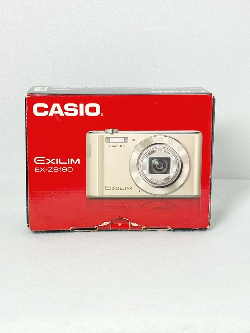 【美品】CASIO EXILIM EX-ZS190 ゴールド 箱付き　完全作動品