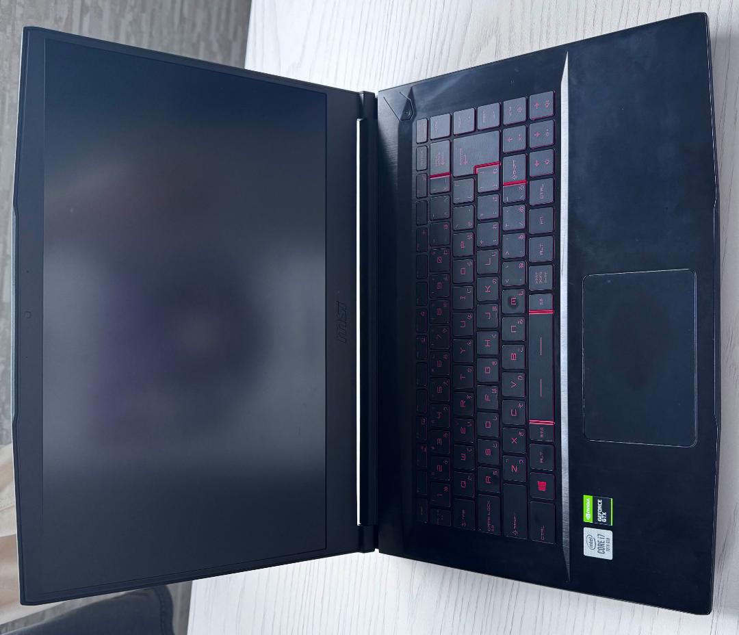 MSI ゲーミングノート / core i7-10750H GTX1650Ti
