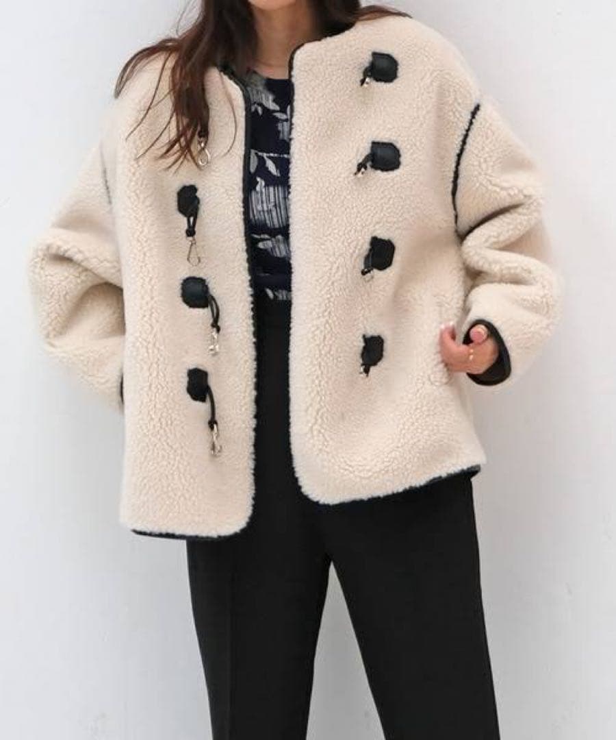 AKTE ボアミドルダッフルコート