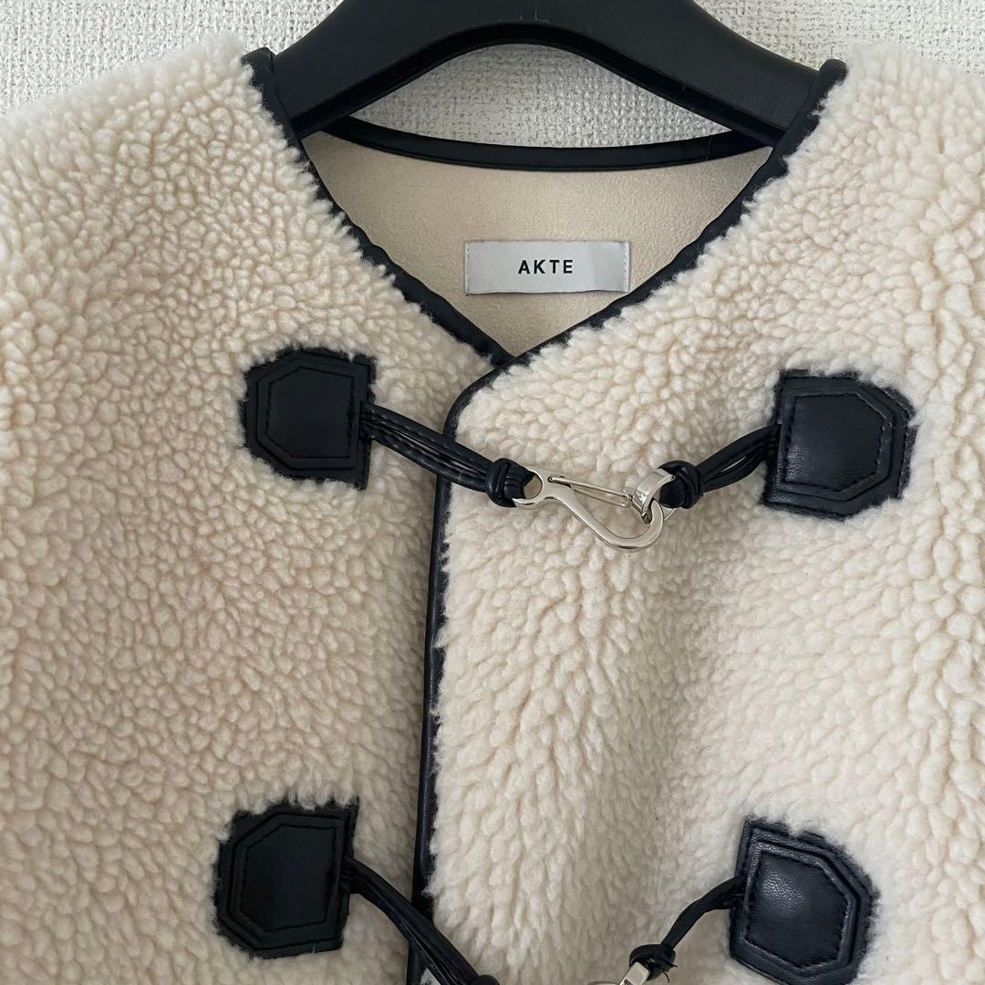 AKTE ボアミドルダッフルコート