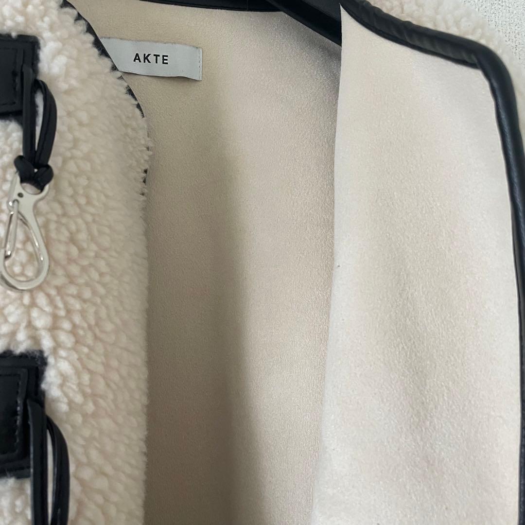 AKTE ボアミドルダッフルコート