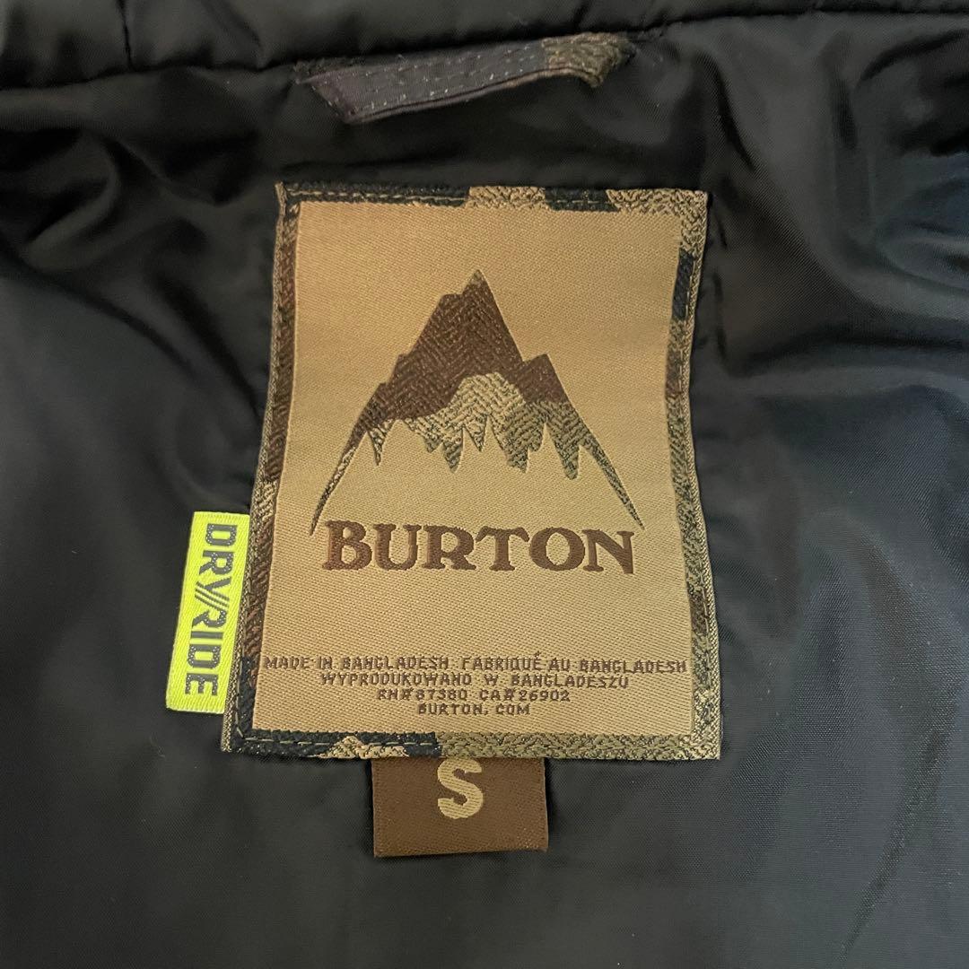 Burtonバートンスキーウェアスノーボードジャケットパーカーフード付迷彩カモ柄