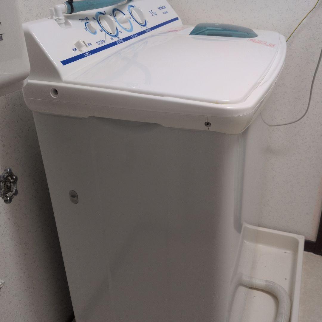 日立 HITACHI PS-55AS2 二槽式洗濯機 青空 5.5kg5年保証付