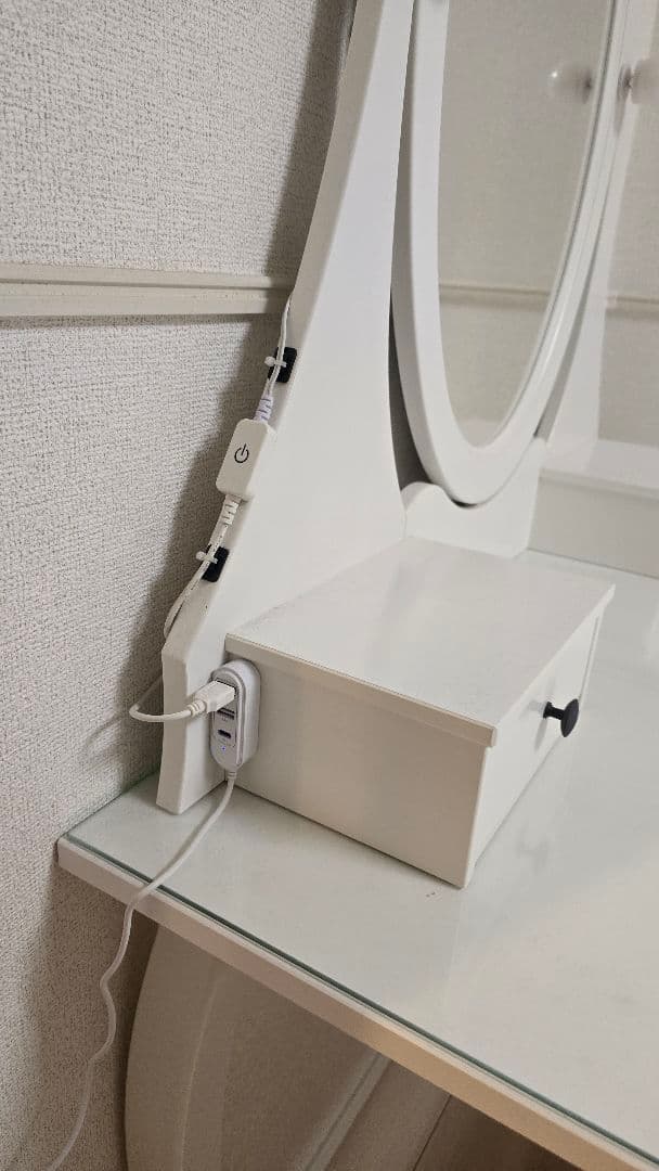 ホワイト ドレッサー・鏡台 イケアIKEA