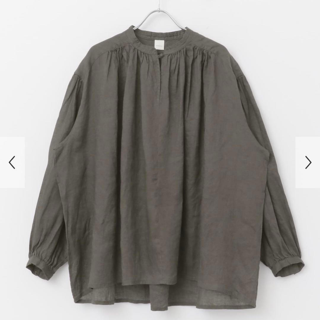 かぐれ　リネンスモックブラウス