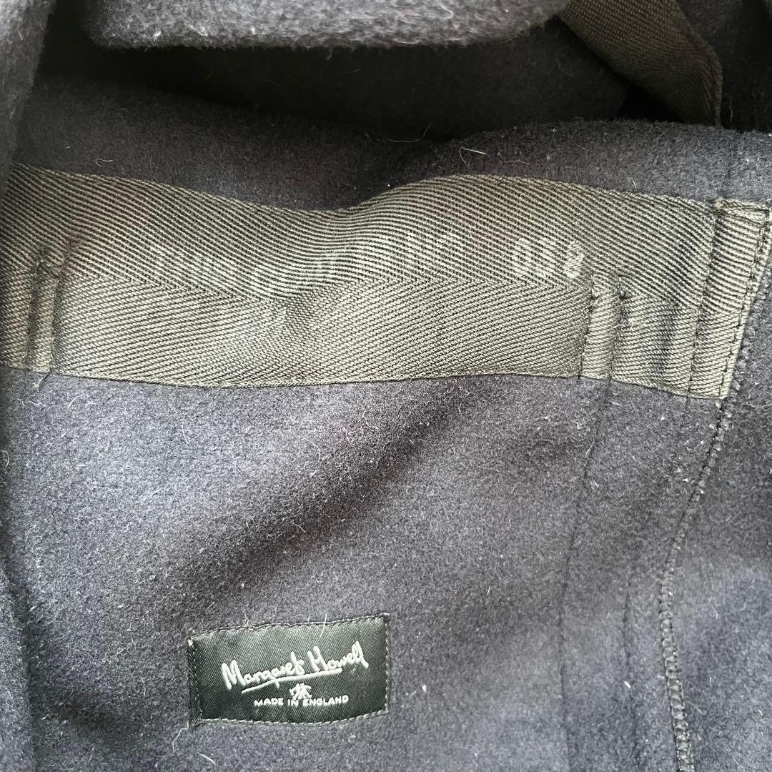 希少　マーガレットハウエル 英国製ロングダッフルコート ダークネイビー 旧タグ