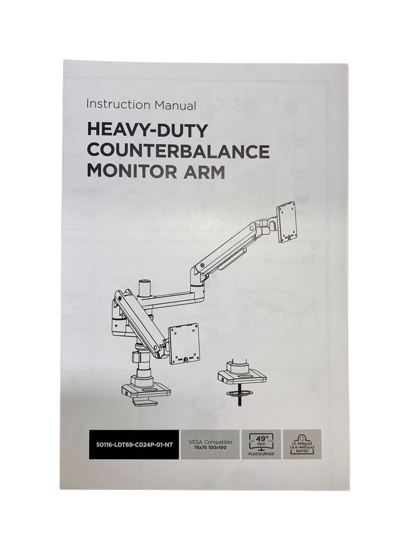 【開封済み・未使用】WORLDLIFTモニターアーム　デュアル　VESA規格対応