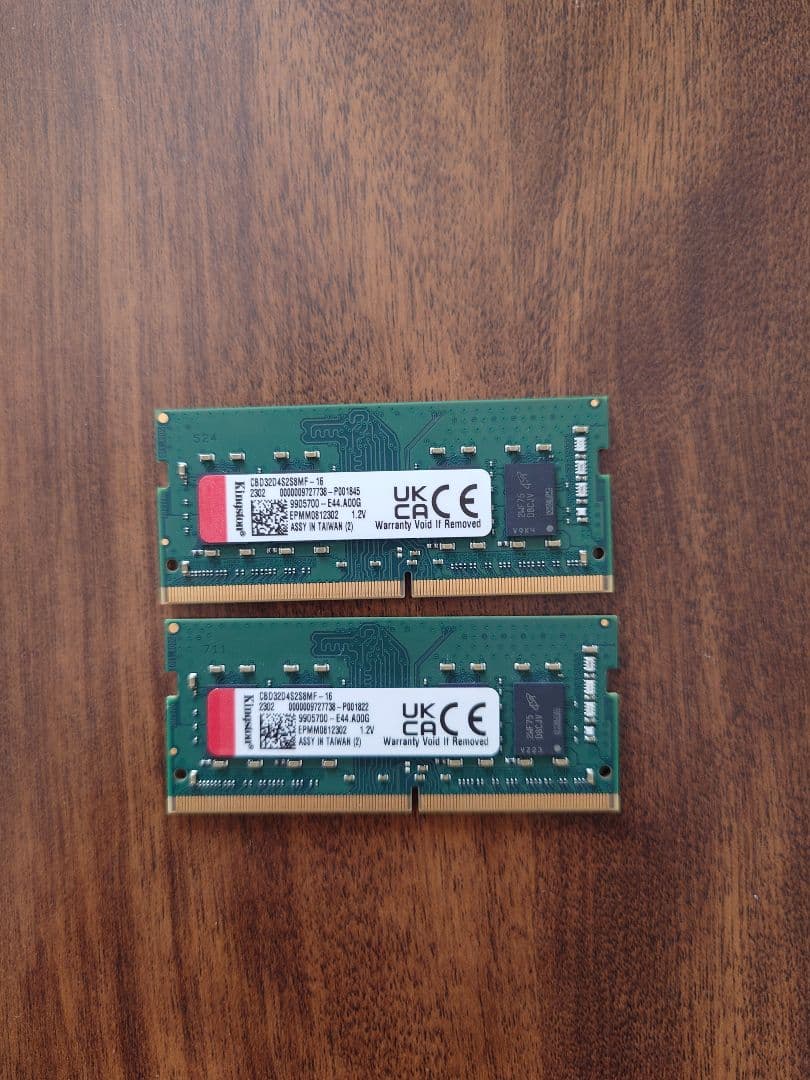 Kingston CBD32D4S2S8MF 16GBx2 ノートPC用メモリ