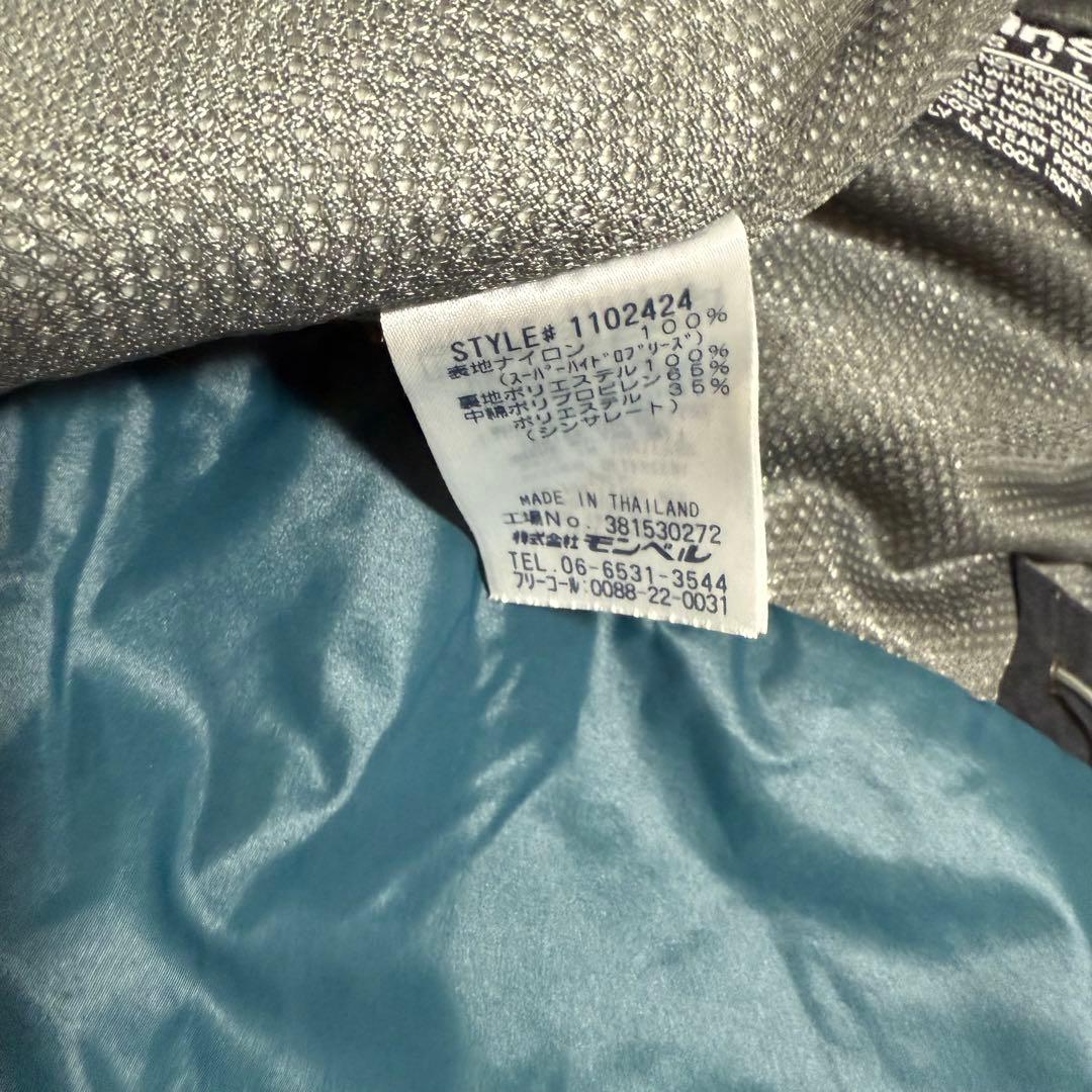 ✨mont-bell✨シャルモパーカ ブラック黒 フード収納可能 M　モンベル