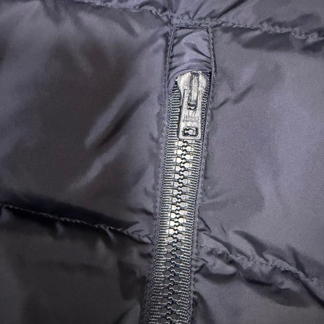 美品★HERNO★ヘルノ ロングダウンコート　ポーラテック リブ切替 紺 40