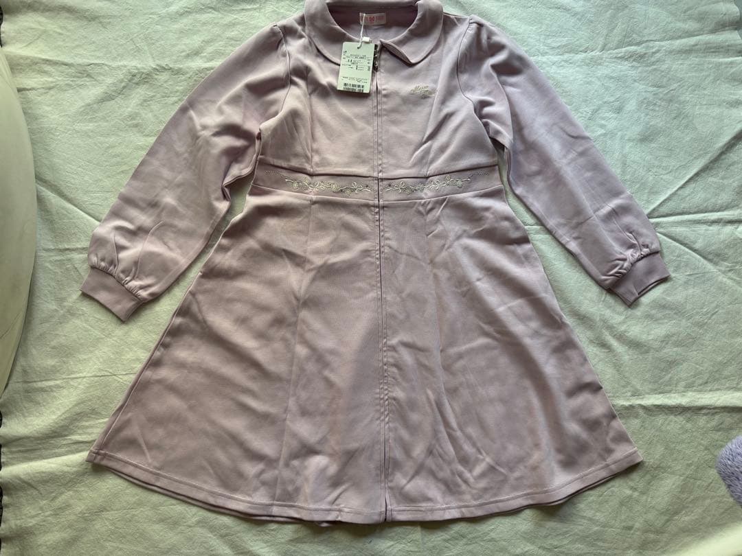 【新品未使用】mezzo pianoジップワンピース 140cm chacott