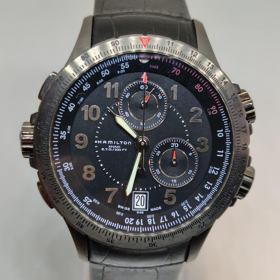 ハミルトン Hamilton 　カーキ ETO クロノグラフ