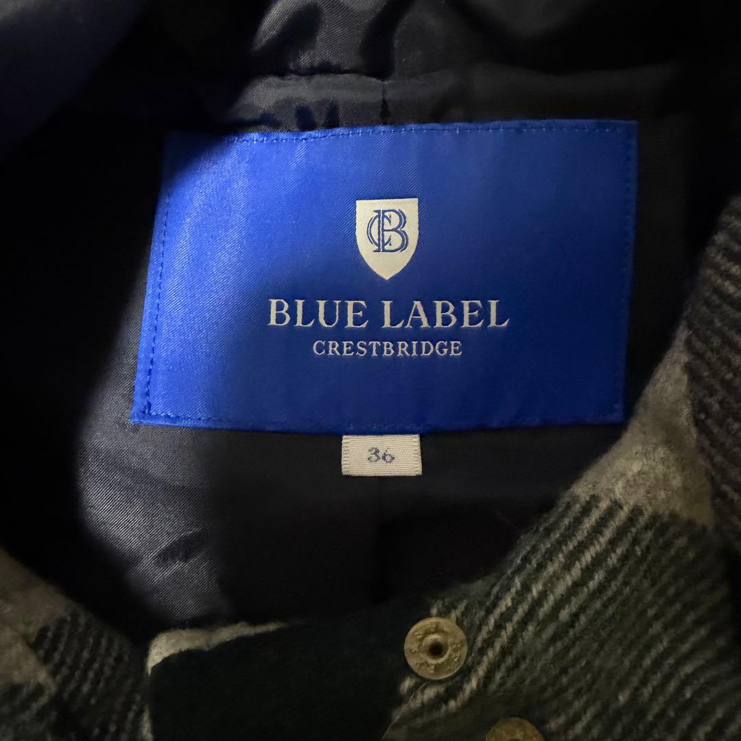 【美品】ブルーレーベルクレストブリッジ ダッフルコート チェック柄