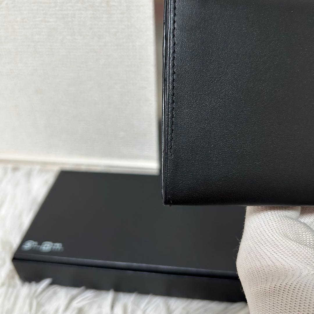 【新品未使用✨正規品/ロゴシール付】バーバリー　長財布　レザー　黒　希少　人気