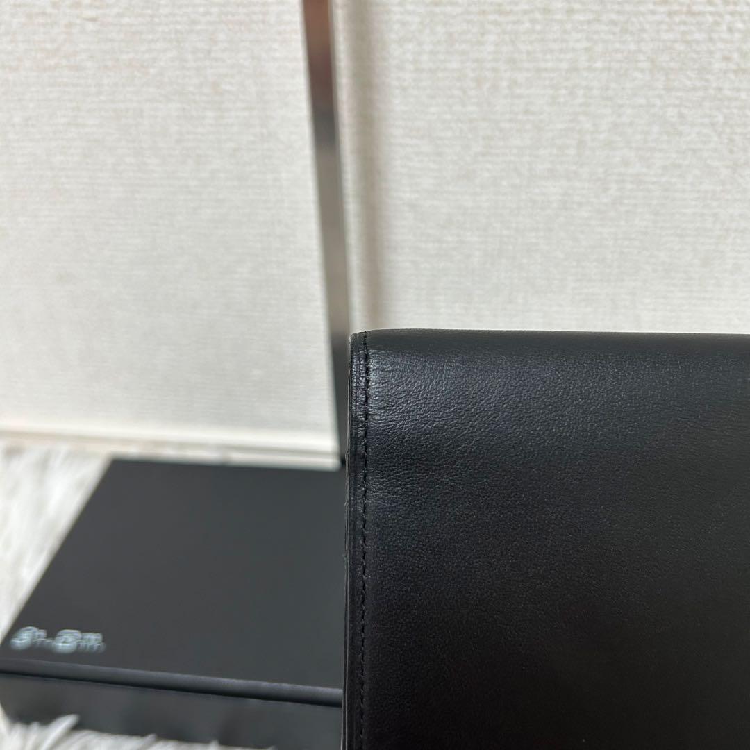 【新品未使用✨正規品/ロゴシール付】バーバリー　長財布　レザー　黒　希少　人気