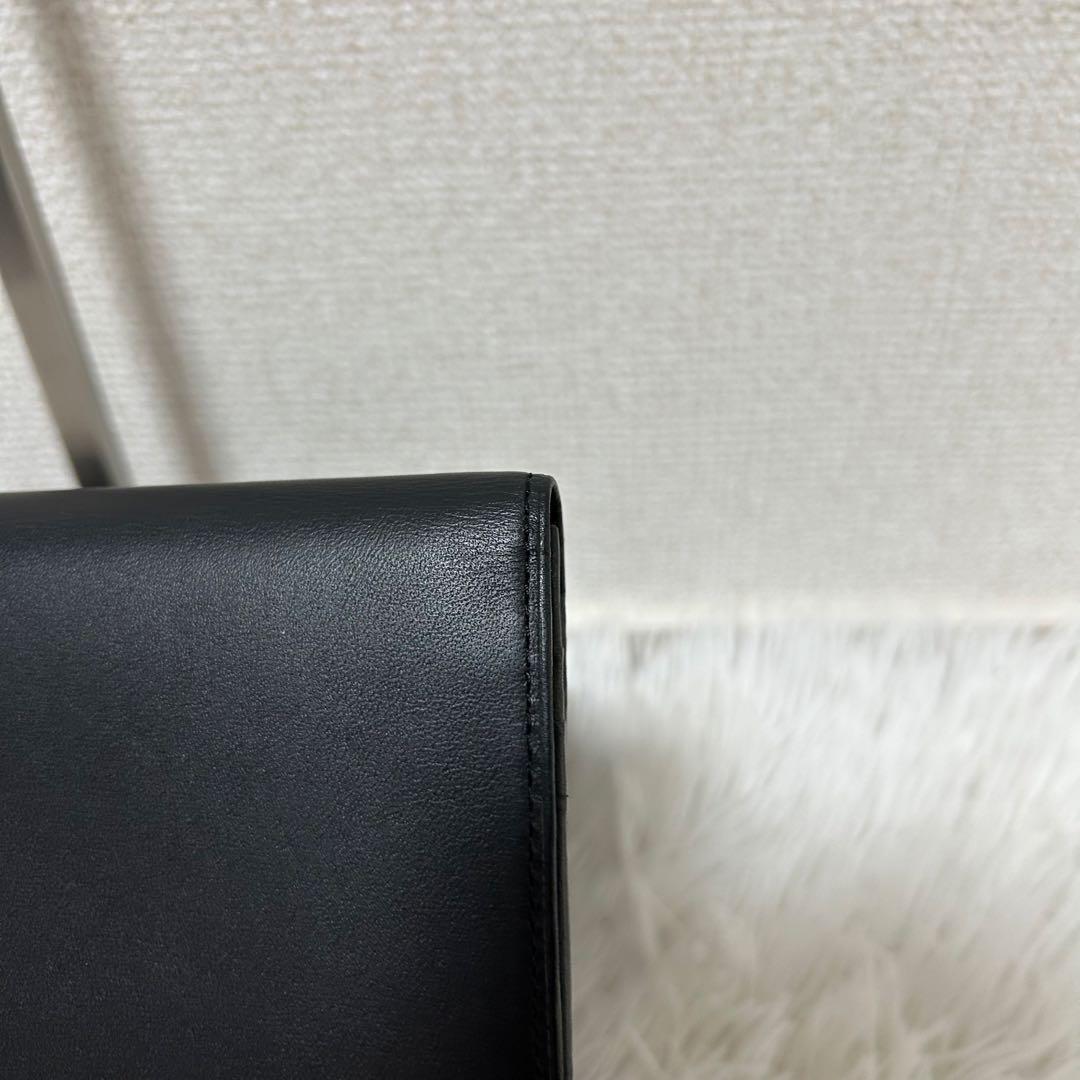 【新品未使用✨正規品/ロゴシール付】バーバリー　長財布　レザー　黒　希少　人気