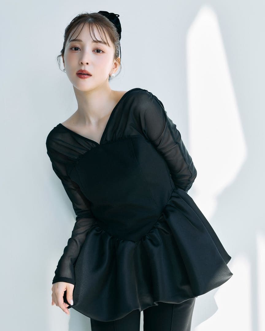 poláura polaura ポローラ ビスチェドッキングバルーントップス