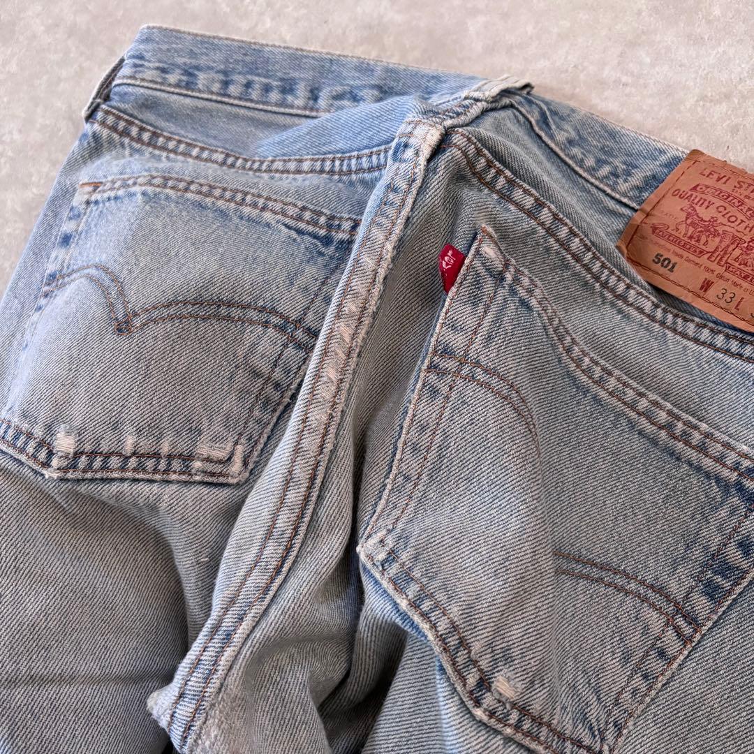 90s Levis 501 Made in USA 33×32