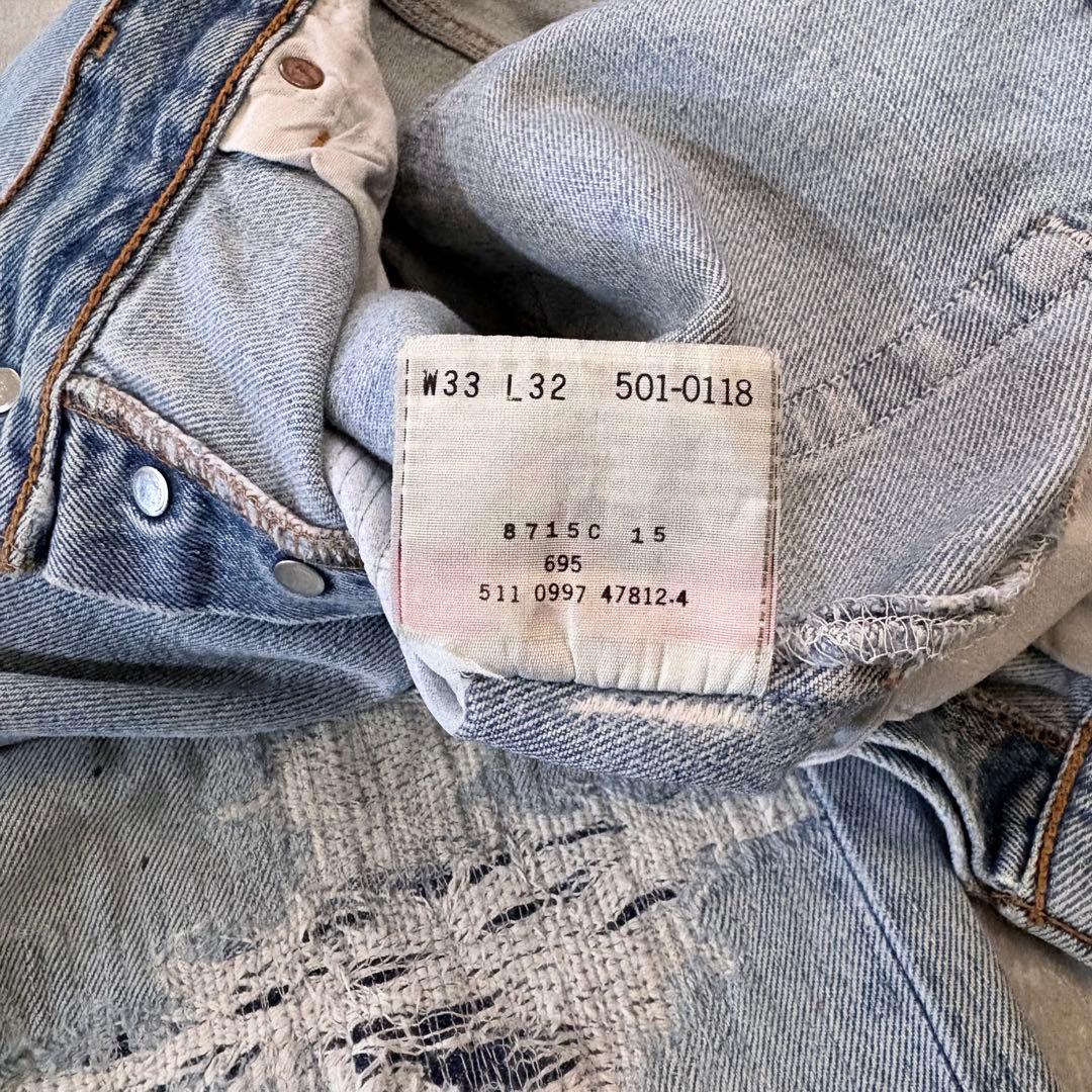 90s Levis 501 Made in USA 33×32