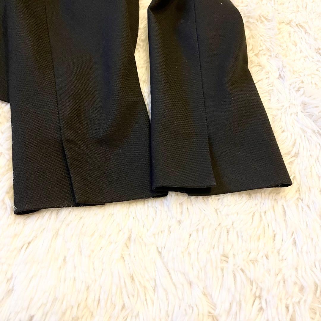 グリーンレーベルリラクシング カチリラ スーツ ノーカラーセットアップ ブラック