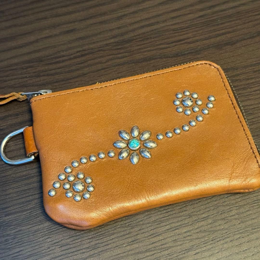 HTC ターコイズL字ジップウォレット