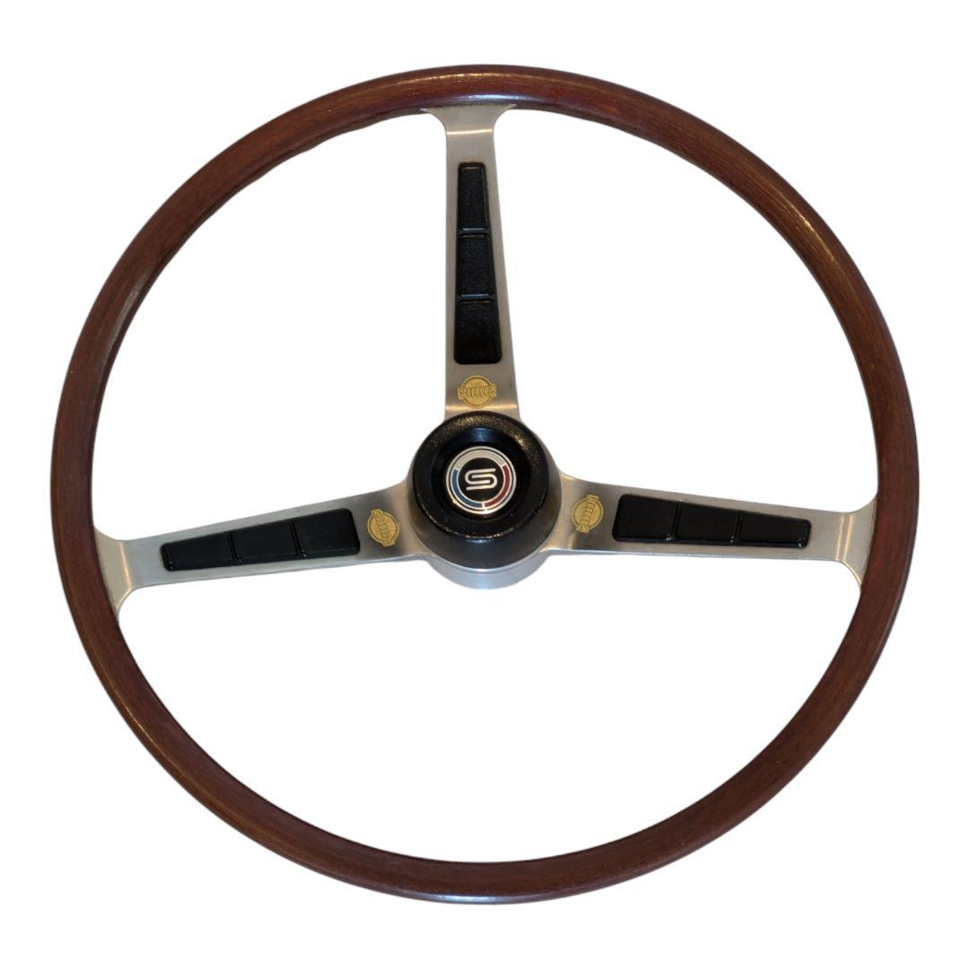 旧車 ウッドステアリング ハンドル ニッサンサニー