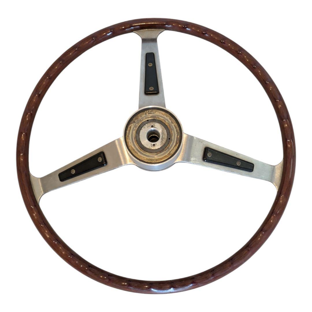 旧車 ウッドステアリング ハンドル ニッサンサニー
