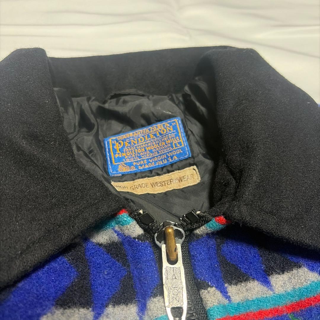 ら*様 70s PENDLETON Native Pattern Wool Ja