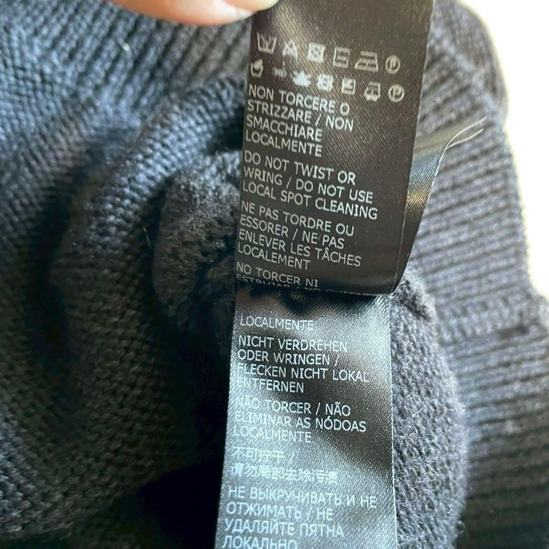 【ザノーネ】ニット　セーター　ヘリンボーン　グレー　L 48 イタリア製 ウール