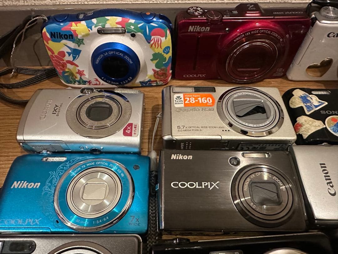 コンパクトデジタルカメラ　まとめ15台！　Nikon Canon SONY