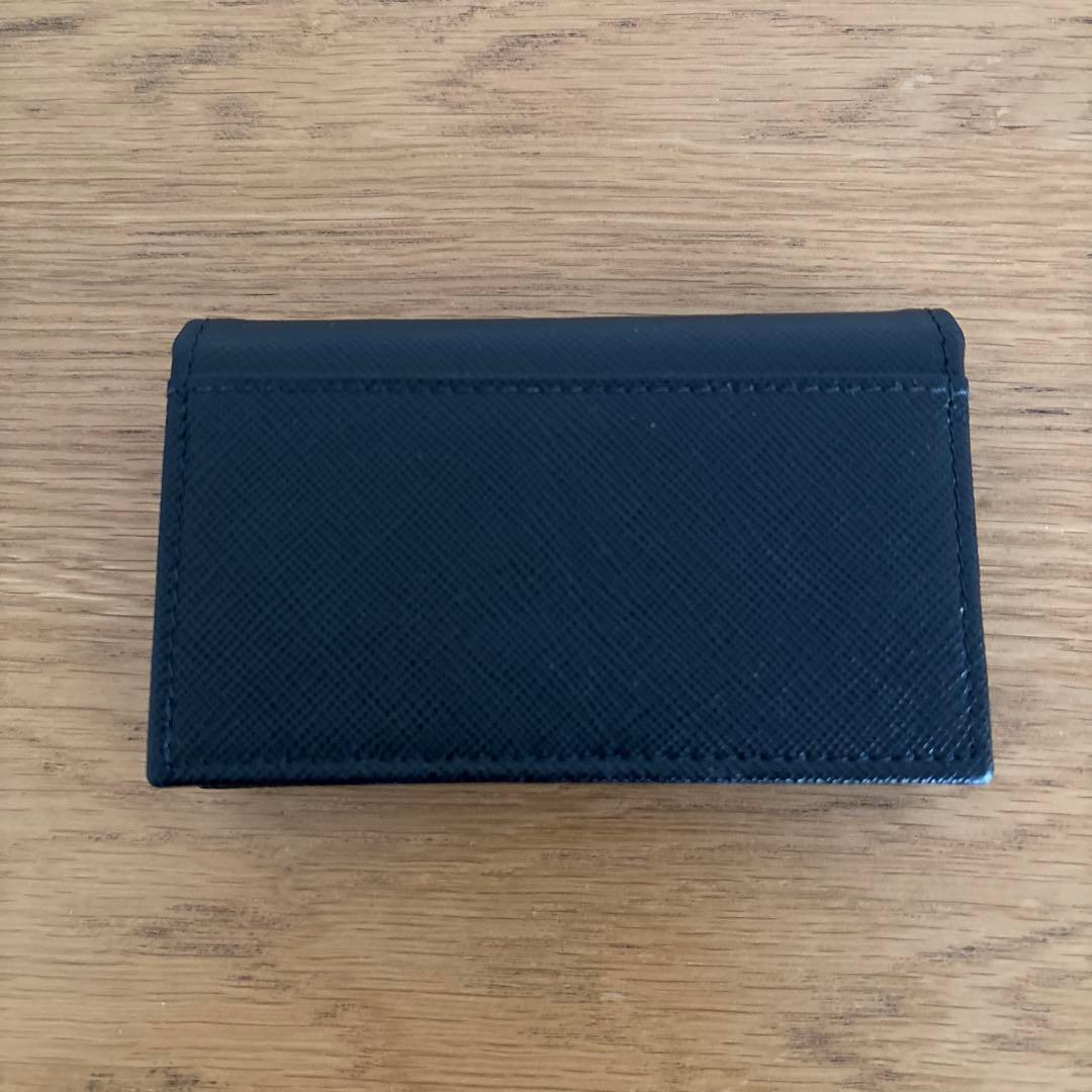 PRADA ブラック 名刺入れ サフィアーノレザー