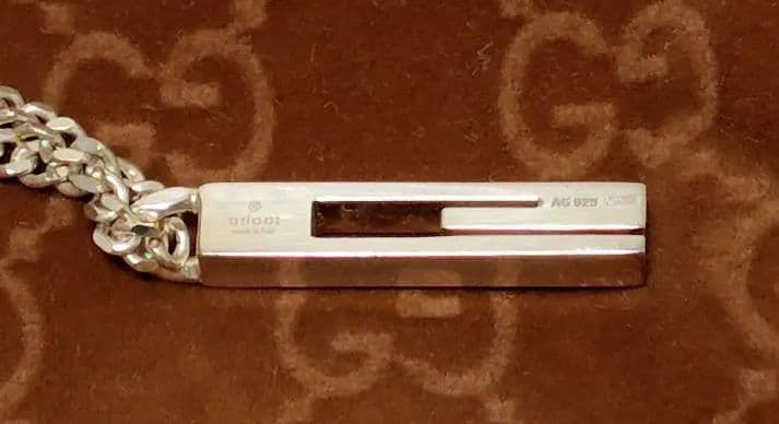 GUCCI シルバーネックレス 付属品完備