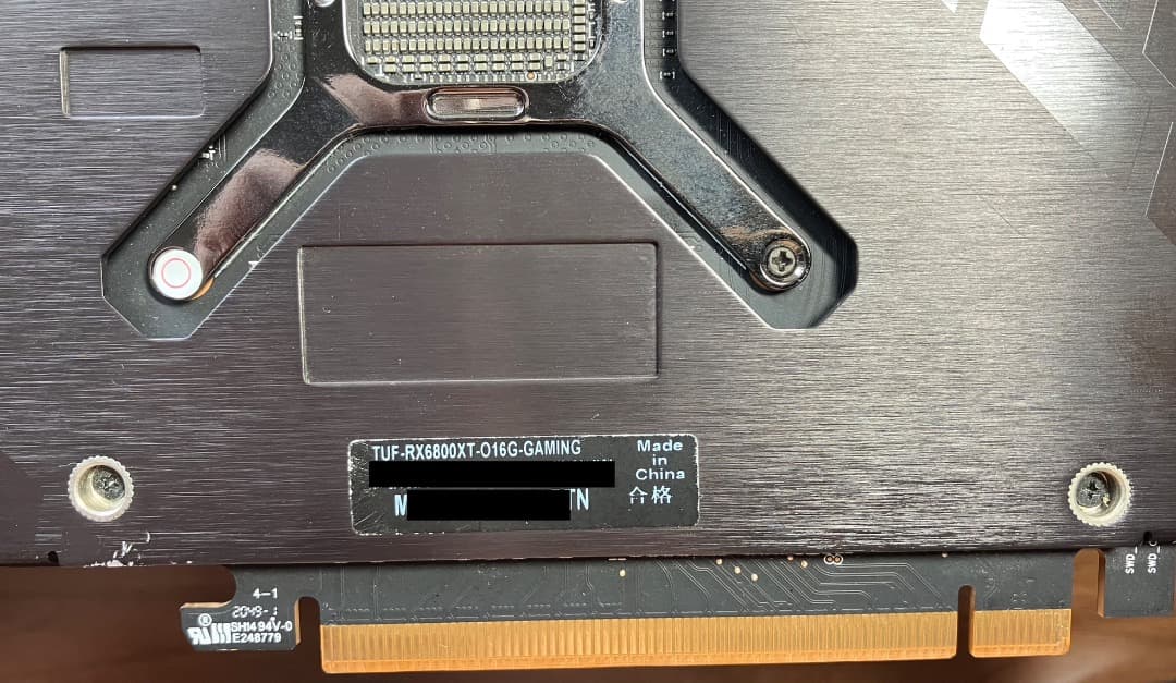 [最終値下げ] ASUS TUF RX 6800 XT OC Edition