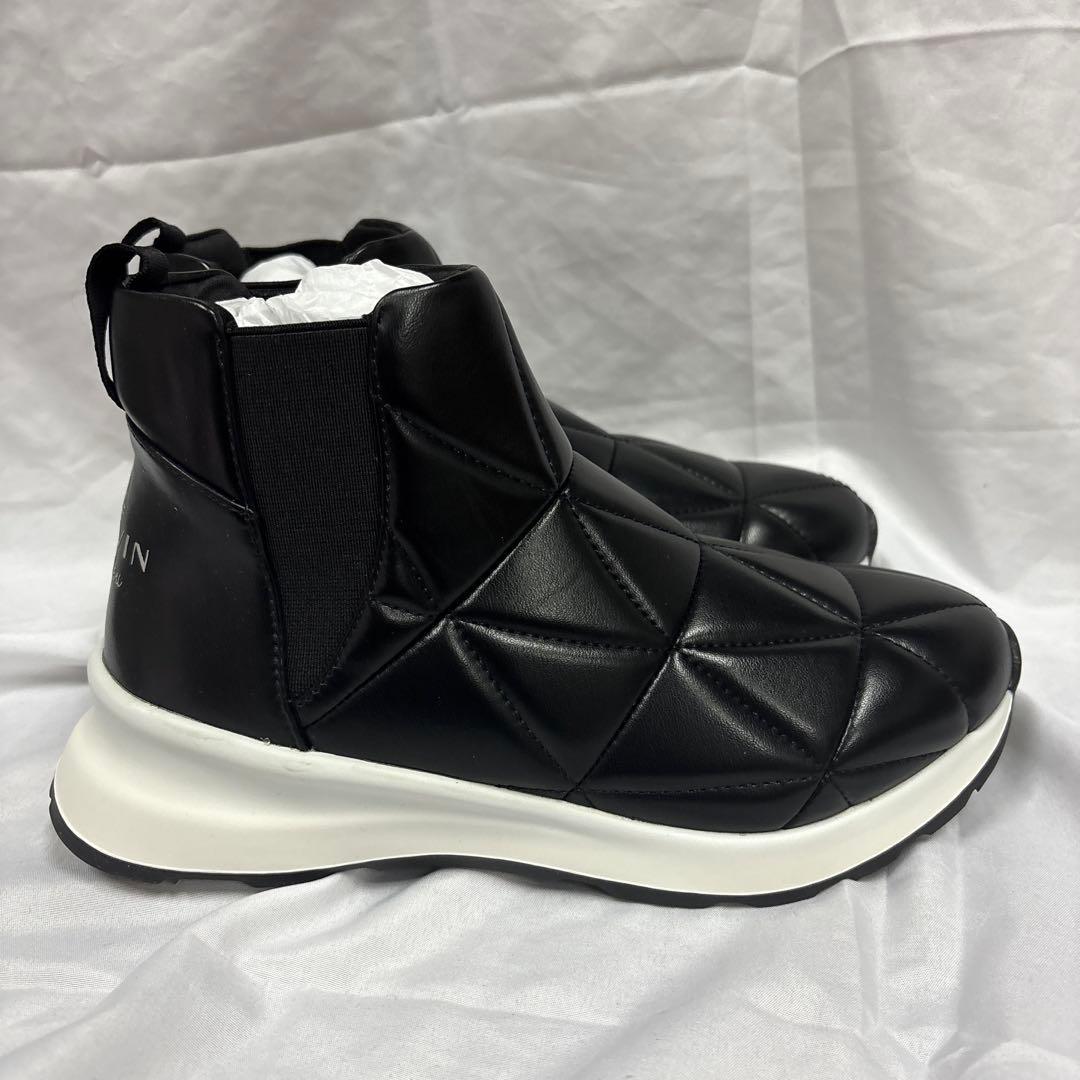 LANVIN en Bleu ミッドカットキルティングスニーカー　23.