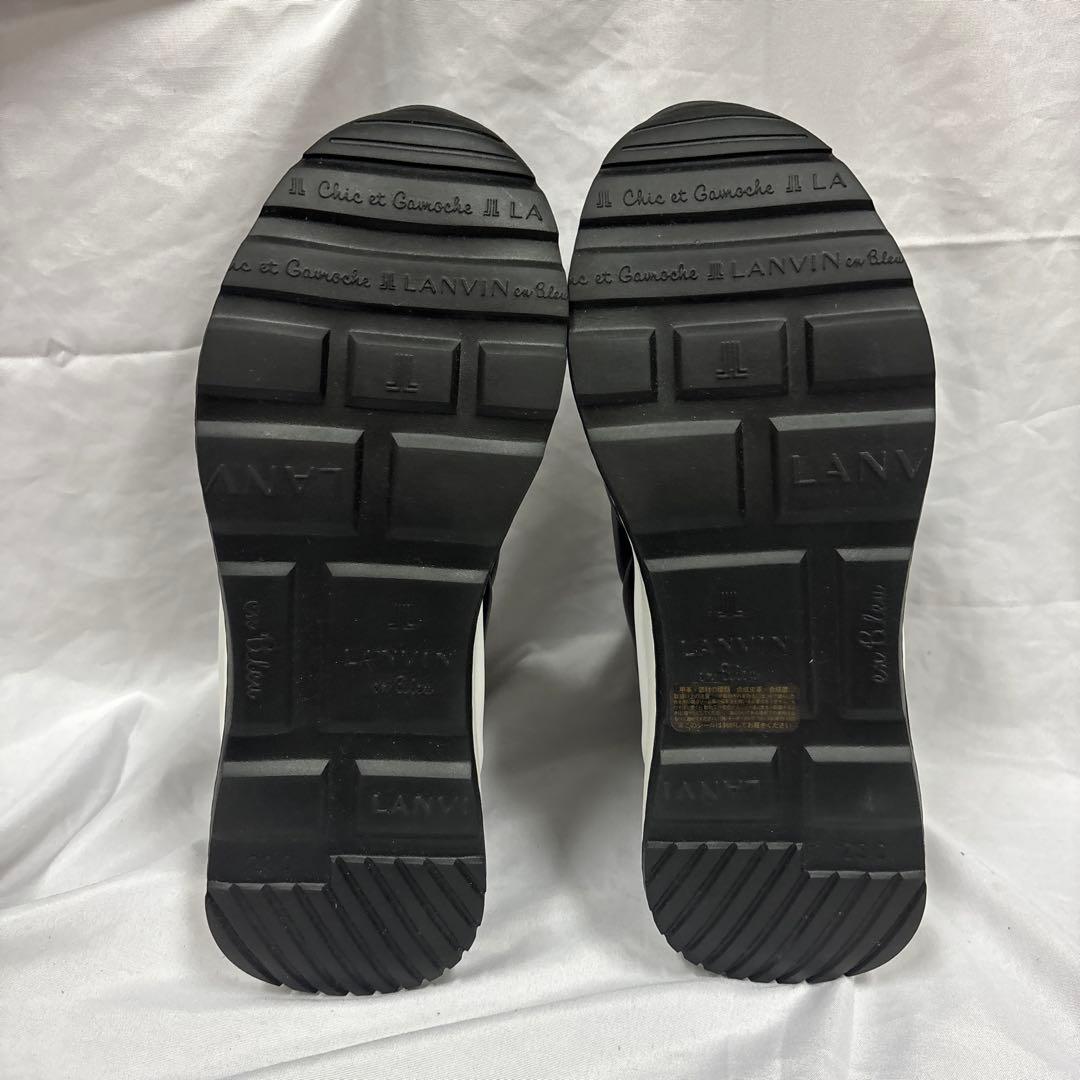 LANVIN en Bleu ミッドカットキルティングスニーカー　23.