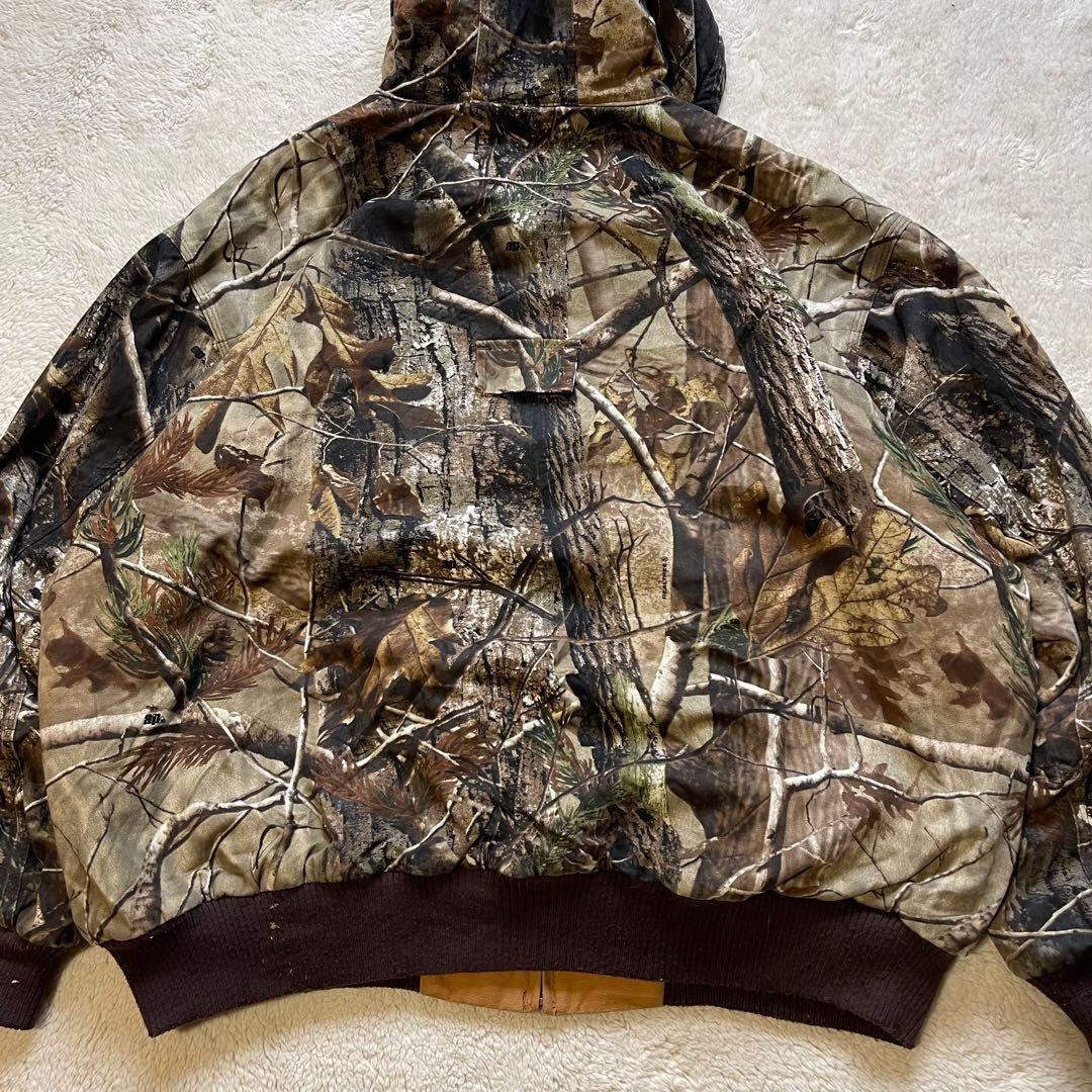 Vintage リバーシブル　リアルツリー　ダック　アクティブジャケット